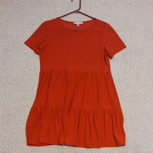 Red Womens  Short Sleeve Dress ANNALEE +HOPE